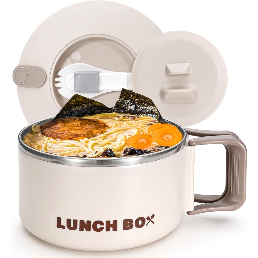 Baby Food Warmer Portable - Миска для рамэна с крышкой и