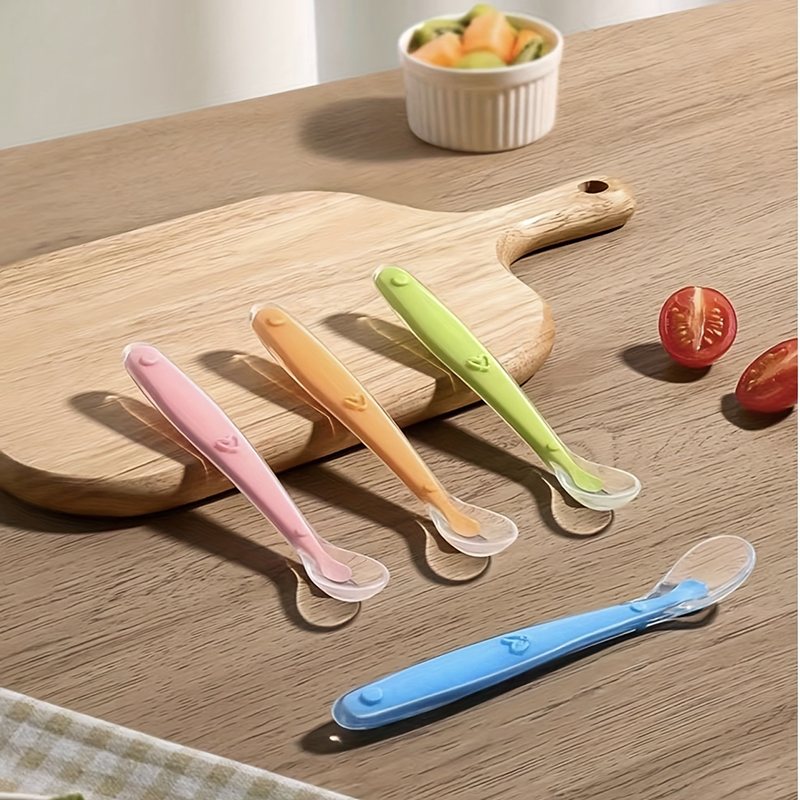 Self Feed Spoon - 1/2 шт. Детская силиконовая ложка с