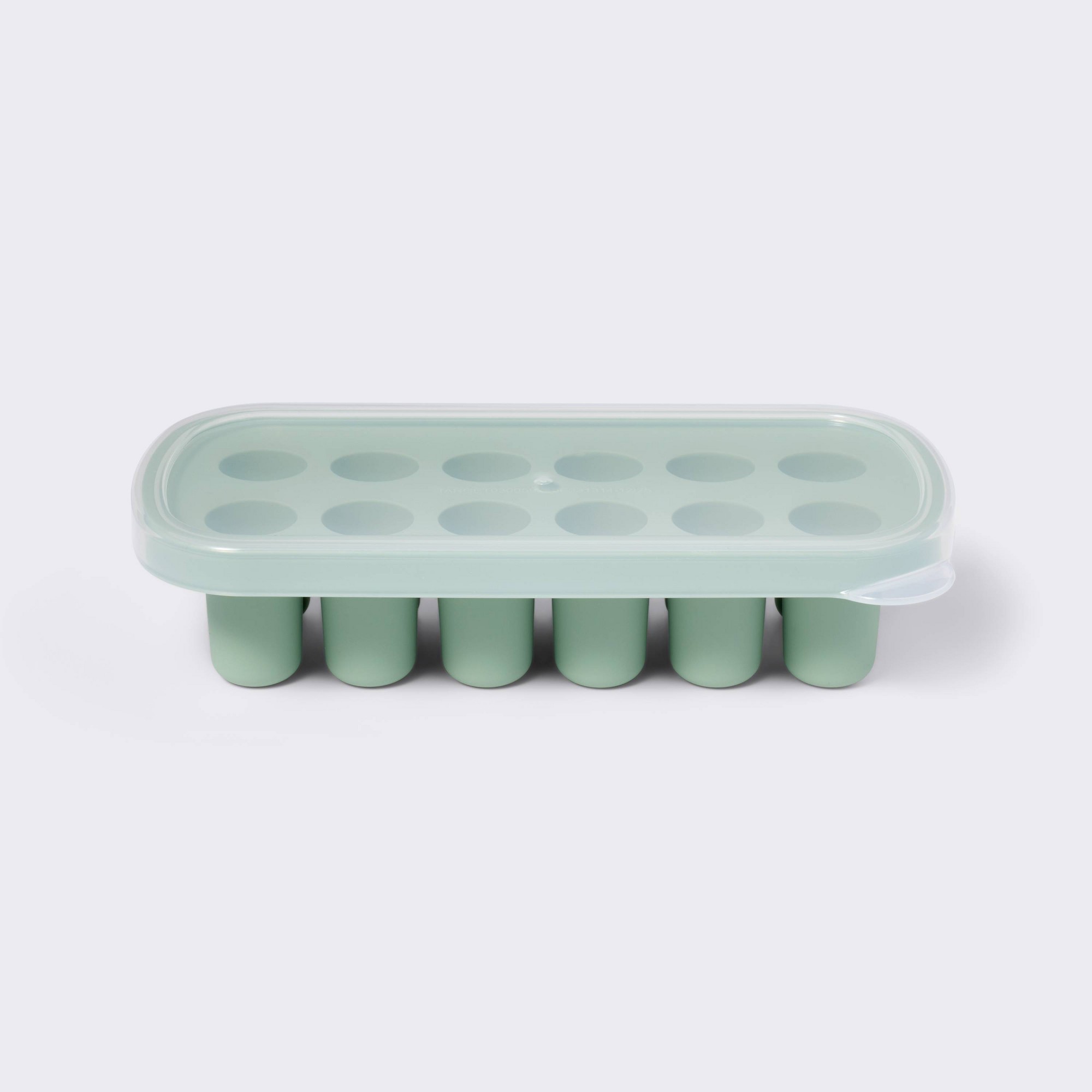 Baby Food Freezer Tray - Зеленый контейнер для заморозки детского питания,