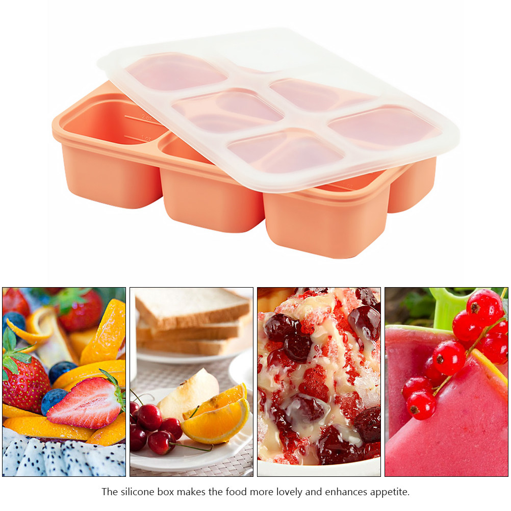 6 силиконовых контейнеров для  – обзор и цена Baby Food Freezer Tray