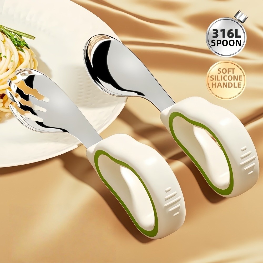 Силиконовый набор вилок и ложе – обзор и цена Self Feed Spoon